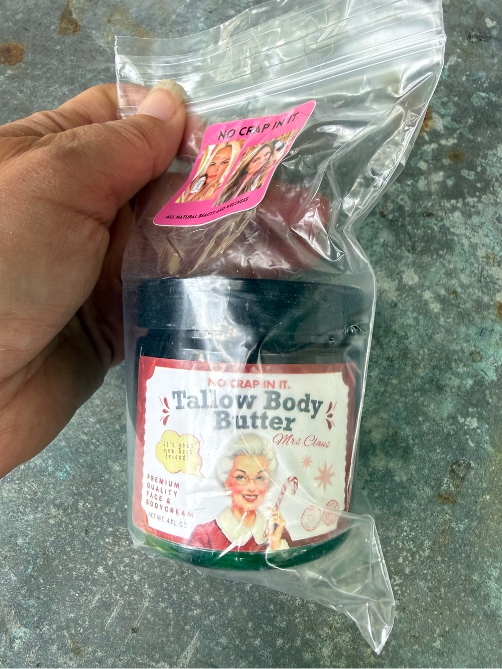 No Crap In It Tallow Balm- Ms Claus Scent Peppermint